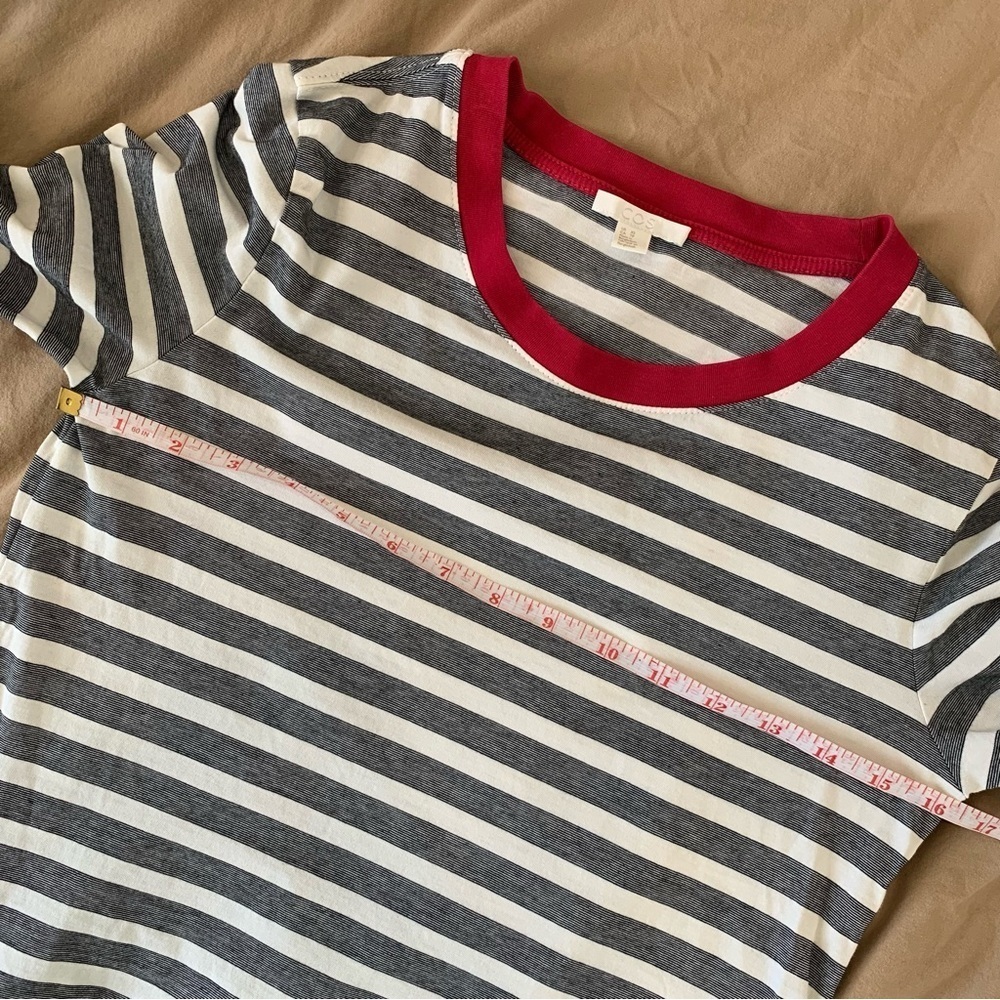 COS 100% Cotton Striped Tee - Picture 8 of 10